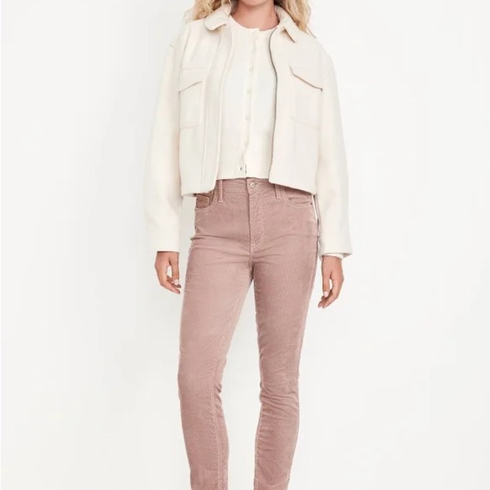 Cream Jacket and Pink Pants Set